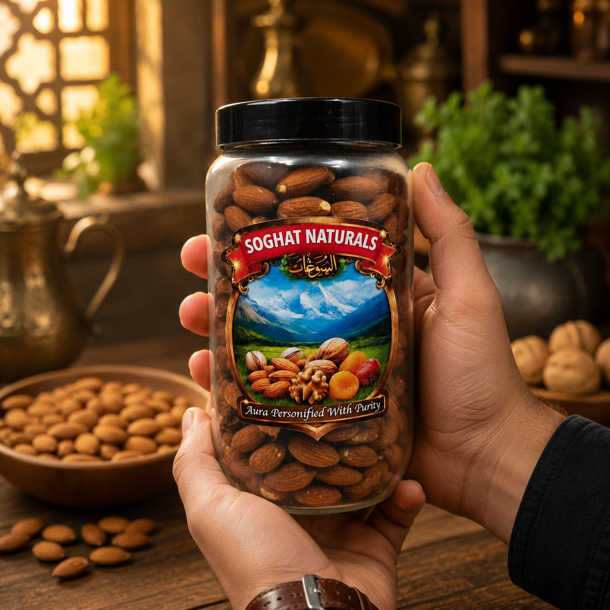 ChatGPT Image May 8, 2026, 09_14_41 AM Premium Almond Dry Fruits Jar | Soghat Naturals - Image 1