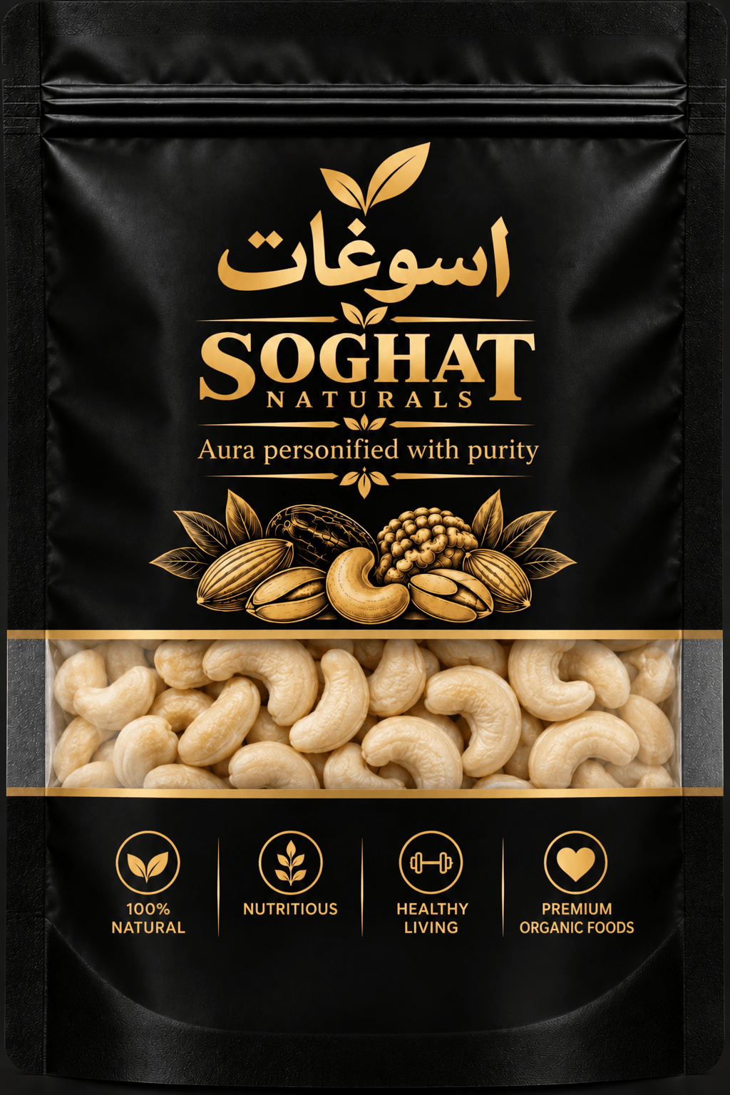 Whole Cashew Nuts – Unsalted - Image 2